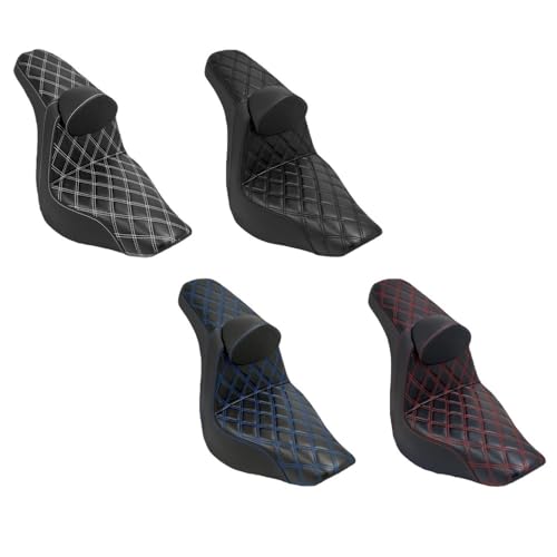 Asiento de motocicleta doble con cojín ergonómico para evitar dolor lumbar 2