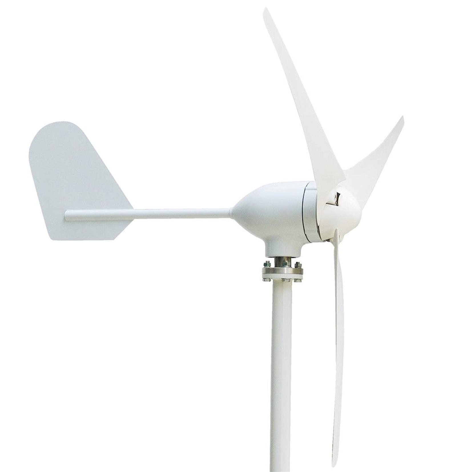 Real 500 W Horyzontalny generator turbiny wiatrowej 12 V 24 V 48 V 3/5 Blades Windmill Strona główna Użyj + 600 W Sterownik ładowarki(Hoop base,3 BLADES_48V_500W)