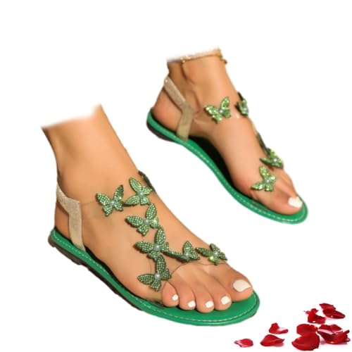 Comodo design piatto: progettati con una suola piatta, questi sandali piatti da donna offrono comfort tutto il giorno, rendendoli ideali per passeggiate, shopping o rilassarsi in spiaggia