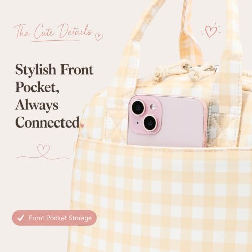 Image of LOVELYWIND Lunch Box for Women Cute Lunch Bags for Women Lunch Tote Bags Reusable Insulated Lunch Box Large Capacity Reusable Insulated Cooler for Work or Travel Gifts or Beach