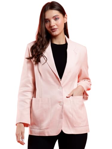 Image of KOTTY Womens Cotton Blend Standard Length Elegant Style Coat - Classic Style with Modern Detailing