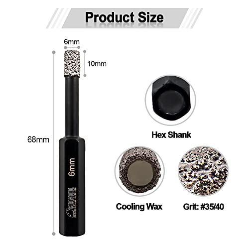 SHDIATOOL Set De Brocas Diamante Para Azulejo 7 Pzas miniatura 7