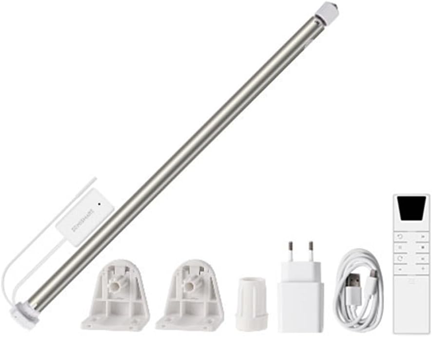 Zigbee Smart Roller Shade Motor for 17/25/28mm Tube, Wired Plug-in Smart Electric Blinds Motor Works with Alexa Google Home Tuya App Control, Tuya Zigbee Hub is Required (Motor with 9-Channel Remote) Zigbee Smart Roller Shade Motor for 17/25/28mm Tube, Wired Plug-in Smart Electric Blinds Motor Works with Alexa Google Home Tuya App Control, Tuya Zigbee Hub is Required (Motor with 9-Channel Remote)