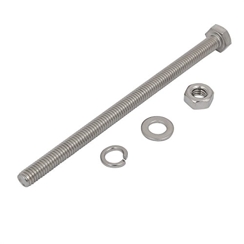 Pernos M6 x 100 mm inoxidables surtido de tornillos de cabeza hexagonal con tuercas 3