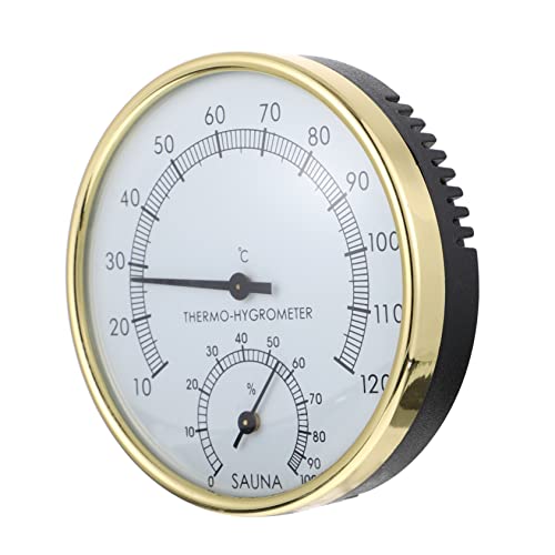 DOITOOL 1pezzi Termometro Igrometro Pratico Per Sauna e Terrario Misuratore Di Umidità e Temperatura Portatile Compatto e Facile Da Leggere Strumento Per Ambienti Interni e Esterni