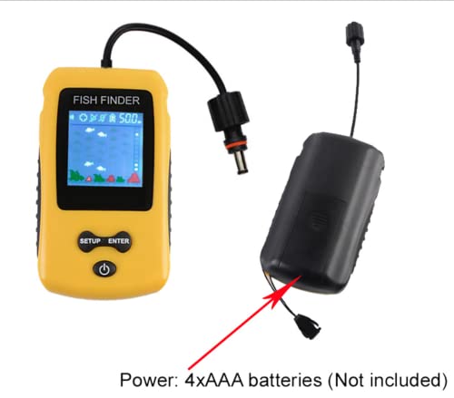 Image of Fishing Tools Depth Read 1M Colorful Screen Fishfinder Handheld Sounder Portable LCD Sonar Fish Finder