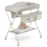 wickeltisch ikea weiß Tragbar & Ein-Klick-Faltdesign: Dieser Wickeltisch kann durch einen Knopfdruck auf eine kompakte Größe gefaltet werden.Darüber hinaus ist die Wickelstation mit 4 feststellbaren Universalrädern ausgestattet, die sich reibungslos auf dem Boden bewegen und ihn an Ort und Stelle halten können.