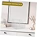 HOMSFOU Desktop Book Holder Rack Medium White Organizer for Office and Home Use Multi-Section Design for Magazines Files and Books Smooth Corners for Safety and Stability