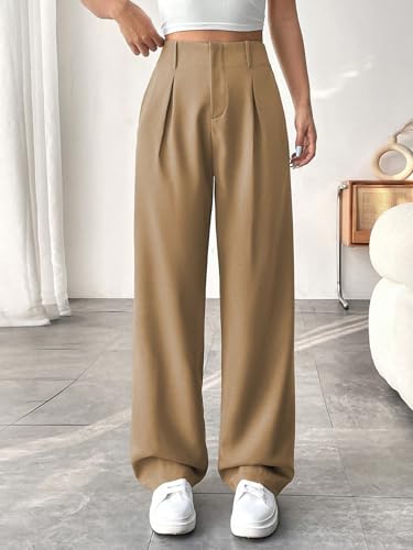 SECOLI 2024 Wide Leg Long Pant for Women Solid Color Long Pants2