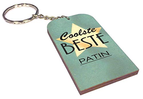 Coolste Beste Patin - Schlüsselanhänger - Geschenk Idee Geburtstag Geburt Baby Kind Junge Taufe Herkunft - existiert auch für Patentante Patenonkel Cover