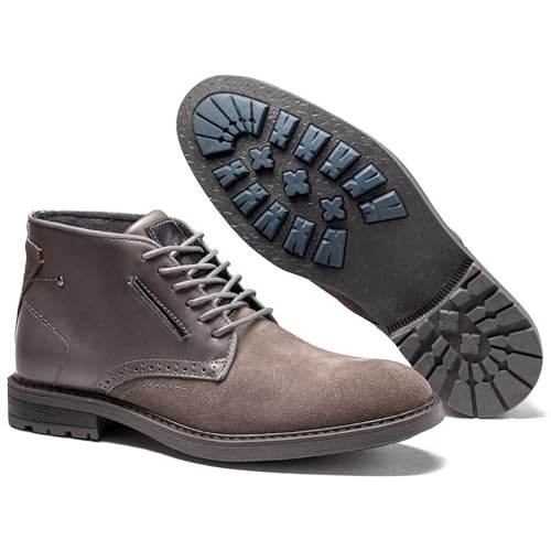 Image of Arkbird Men's Chukka Boots, Leather Ankle Dress Boot Casual Oxfords Lace Up Work Shoes