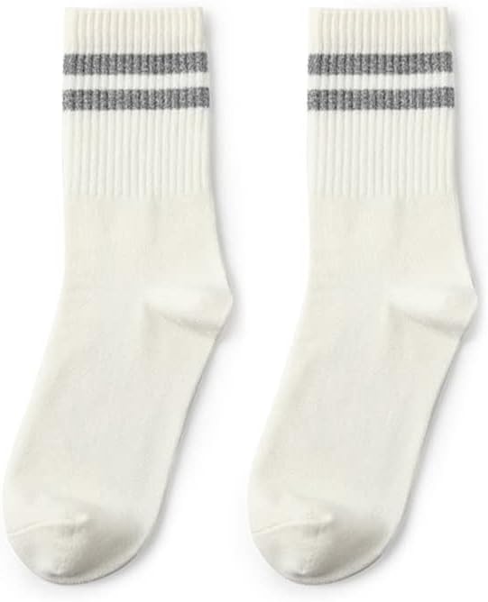 Hiking Socks Womens Socks Casual Knit Cotton Comfy Socks Breathable Cool Socks for Girls 1 Pair Thin Socks Walking Socks
