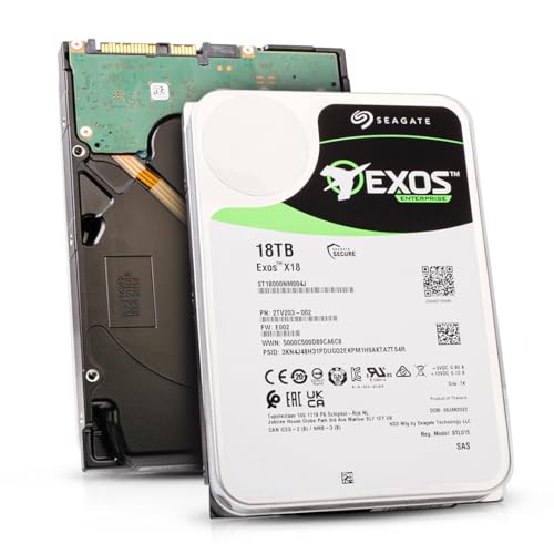 Image of SEAGATE - Business Critical EXOS X18 SAS 18TB 3.5 inch SAS Helium 512E /4K 7200RPM Solid State Drive