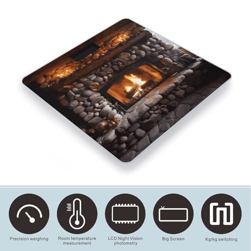 Báscula Digital para Baño con Vidrio Templado y Pantalla LCD miniatura 3