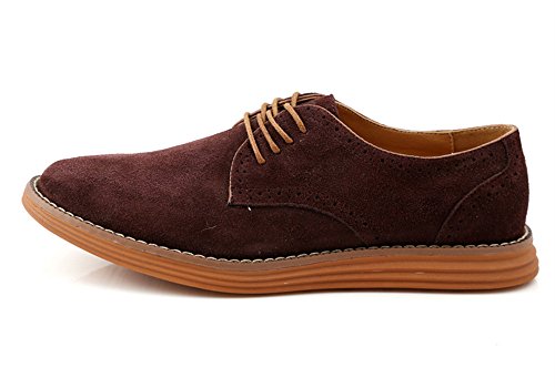 ChicWind Men's Classic Modern Oxford Shoes Lace Up Leather Dress Shoes2