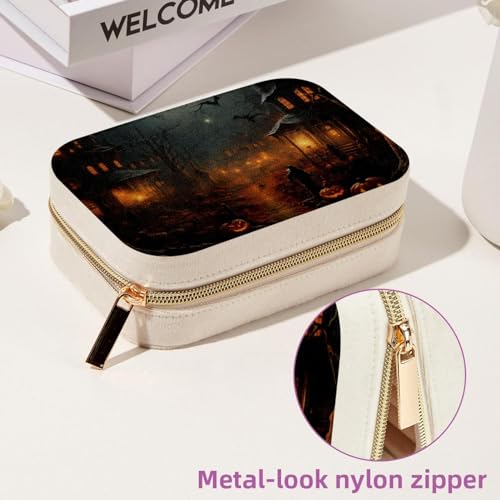 Boîte à bijoux de voyage velours avec compartiments amovibles bagues - 7