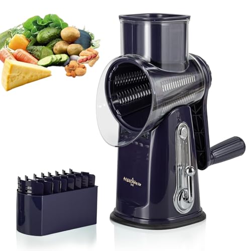 Firmlly 5-in-1 Rotary Cheese Grater