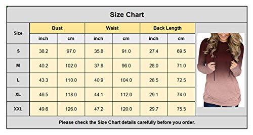 onlypuff Womens Hoodie Sweatshirts Casual Tunic Tops Long Sleeve Hoody with Kangaroo Pockets - Image 6