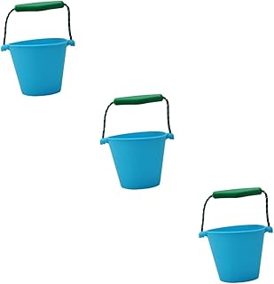 INOOMP 3pcs Beach Toys for Kids 3-10 Beach Buckets for Kids Travel Beach Toys Portable Water Bucket Collapsible Outdoor Bucket Folding Bucket Child Water Container Multifunction