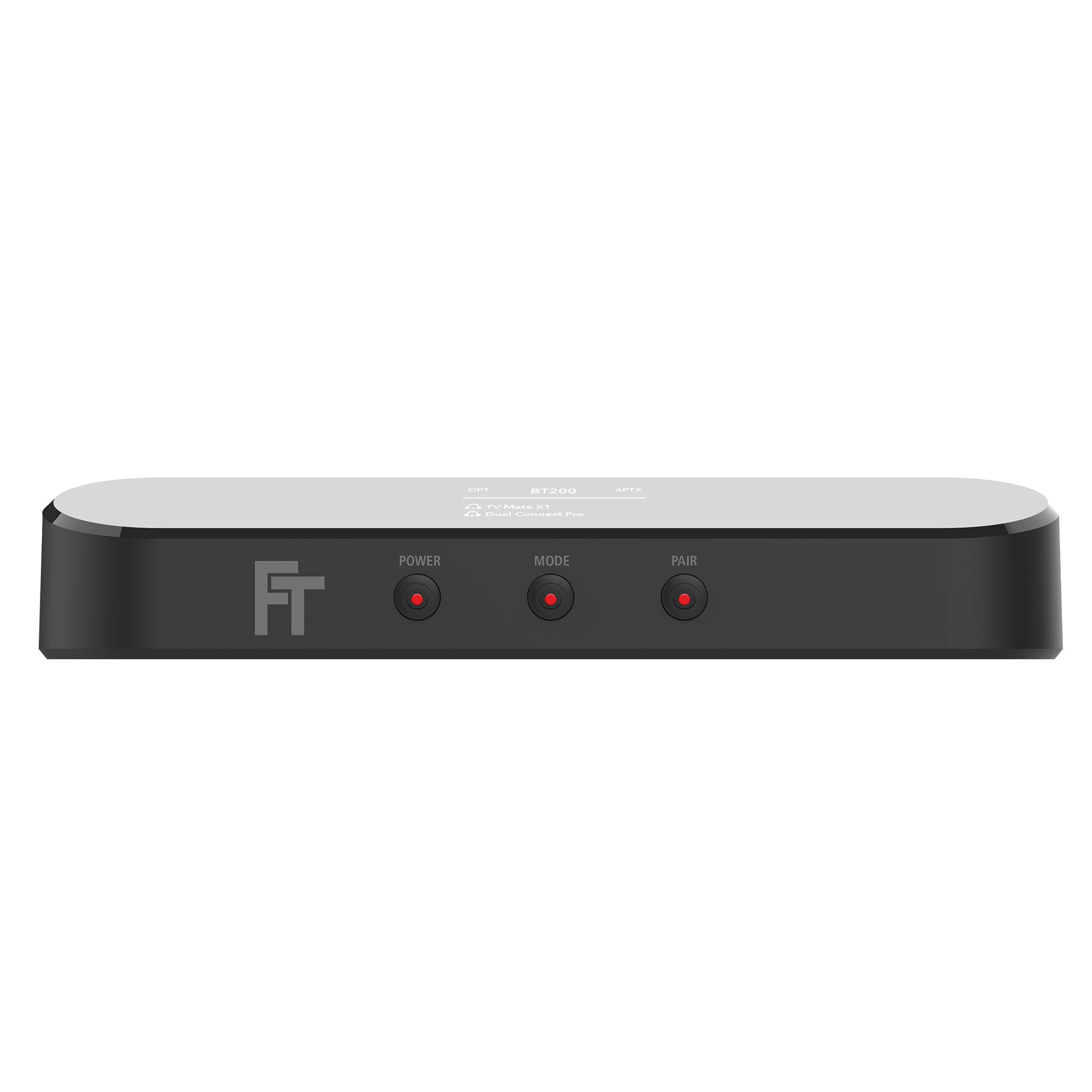FeinTech BT200 - Transmisor de audio Bluetooth 5.4 con Auracast | Compatible con aptX adaptive, pantalla OLED, Toslink Passthrough, alimentado por USB, se puede emparejar con 2 auriculares