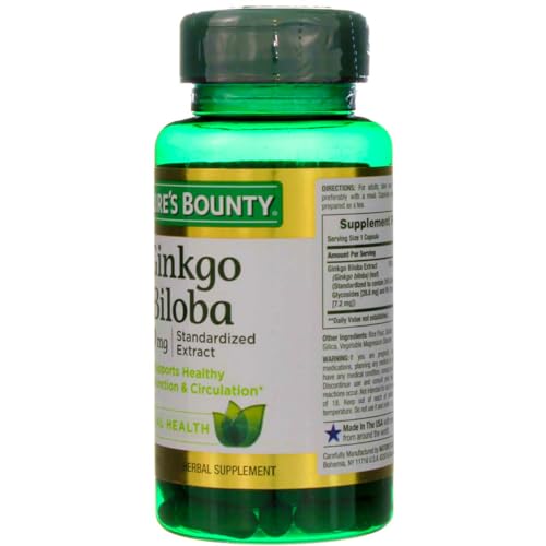 Nature's Bounty Ginkgo Biloba Capsule 120 mg 100 ea - Image 6