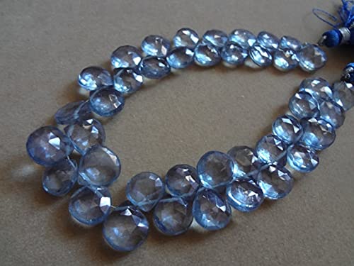Iolite mystic quartz cœurs facettés pour concevoir un bijou chargé d'émotion