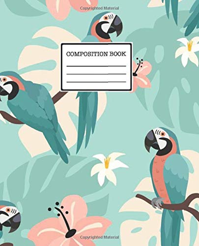 Botanical Notebook, Macaw Parrot Notepad, Tropical Print Journal . Electric Macaw - Parrot Notebook |: Inspirational Idea Journal .: Budgie Journal ... Notebook Lined Journaling Bird Log Book)