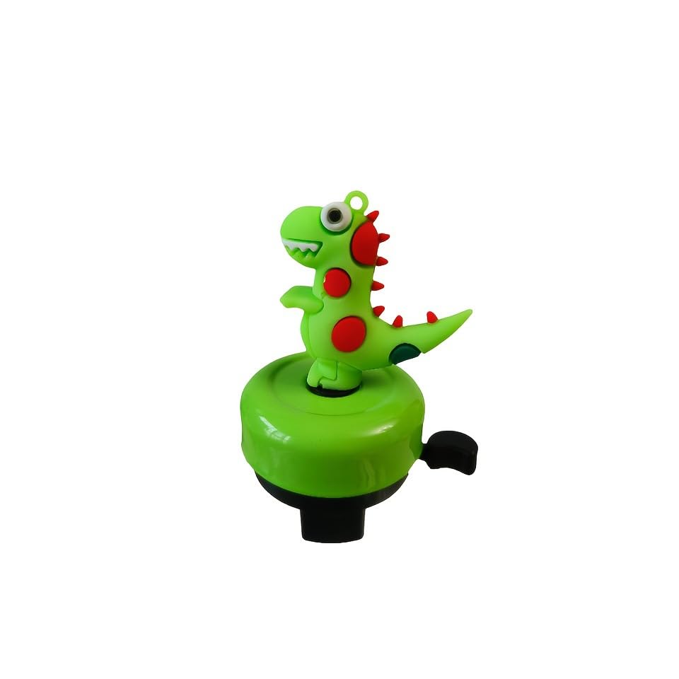 Toyhood Cute 3D Dinosaur Kids Bike Bell, Loud Aluminum Alloy Bicycle Bells, Bike Horn Scooter Bell, Bicycle Handlebar Decor Accessories, for Tricycle, Scooter, Balance Bike Handlebar