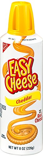 Kraft Easy Cheese, Cheddar, 8 oz (Pack of 6)