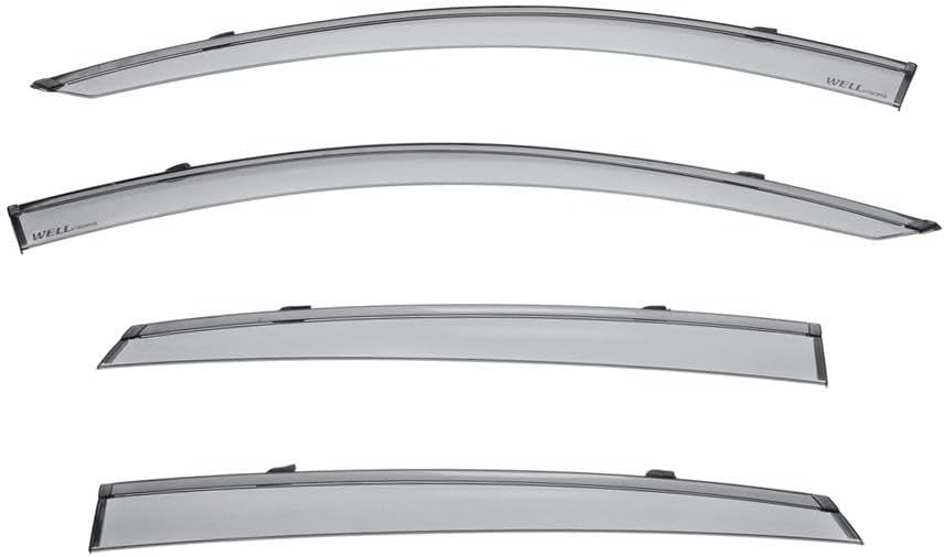 WellVisors Window Visors Wind Deflectors Compatible with Honda 2018-2022 Accord Sedan with Black Trim Rain Guards 3-847HD041