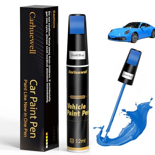 Image of Blue Touch Up Paint for Cars, Auto Car Paint Touch Up Paint Pen for Deep Scratches, Car Scratch Repair Pen, Quick and Easy Solution to Repair Minor Automotive Scratches (Shark Blue)