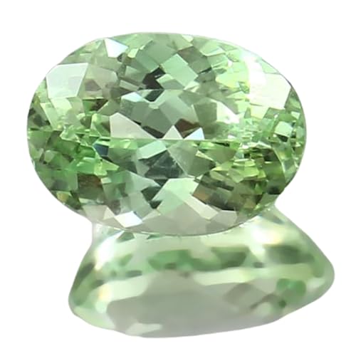 Saphir vert ceylan ovale 11x8mm pour remplacer une pierre ou créer un bijou durable