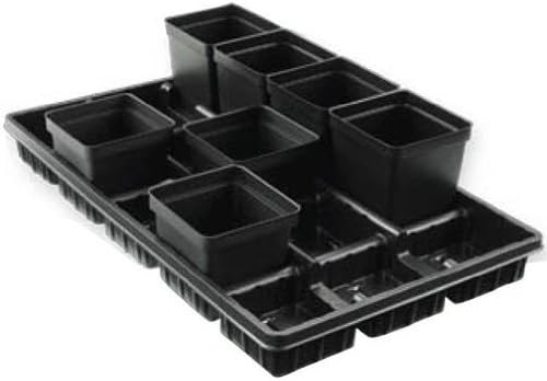 T.O. Plastics SVD250 Square Pot, 2.5" Deep - Bundle of 800
