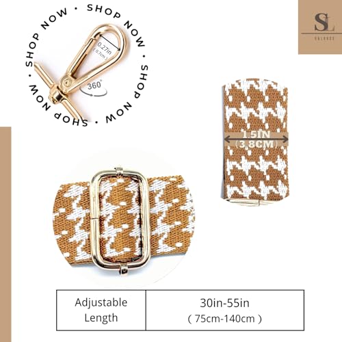 Image of S&loyoe Purse Straps Replacement Crossbody Bag Strap Adjustable Wide Guitar Straps for Handbags 1.5inch