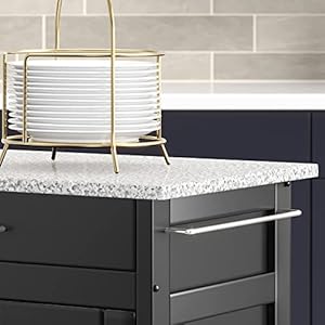 Homestyles Create Kitchen Cart, Black Homestyles Create Kitchen Cart Black