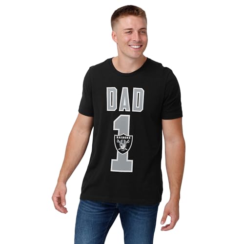 Image of FOCO NFL Mens NFL Team Logo Tee Shirt #1 Dad T-Shirt
