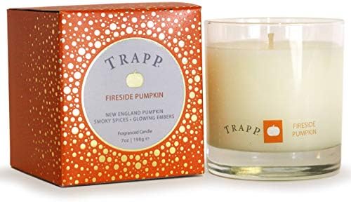 Trapp Seasonal Collection Home Fragrance 7oz Large Poured Scented Candle - Fireside Pumpkin