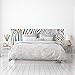 MEGADECOR Testiera per letto in PVC, decorativa, economica, motivo zebrato, multicolore, varie misure (150 cm x 60 cm)