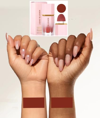 Flair Fusion Matte Finish Liquid Blush Waterproof Blusher Soft Cream Makeup (PINK) - Image 2