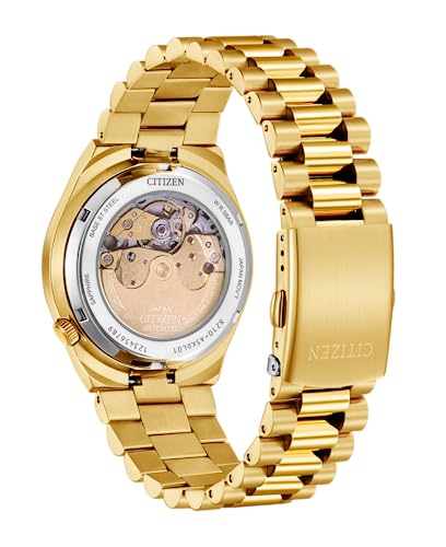 Citizen Stainless Steel Men Automatic Nj0153-82X Tsuyosa Collection Analogue Watch, Yellow - Image 2