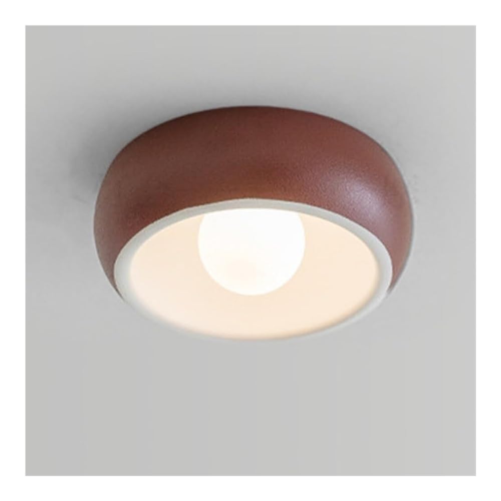 Nowoczesna, Minimalistyczna Lampy Sufitowa Do Montażu Podtynkowego, Okrągła Dekoracyjna Lampy Sufitowa LED Do Salonu, Sypialni, Jadalni(Red)