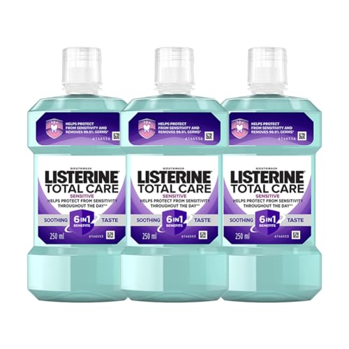 Image of Listerine Total Care Sensitive Soothing Taste 250ml (Pack of 3)