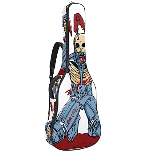 Housse pour guitare acoustique – Motif squelette – 1 cm d’épaisseur – Rembourrage étanche – 101,6 cm – 106,1 cm – 106,7… - Les Beatles, Paul McCartney, John Lennon, RIngo Starr, George Harrison Housse pour guitare acoustique - Motif squelette - 1 cm d'épaisseur - Rembourrage étanche - 101,6 cm - 106,1 cm - 106,7…