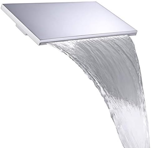 M Boenn Waterfall Shower Head Wall Mounted Shower Panel Square Bathroom Bathtub ShowerHeads Brass Chrome