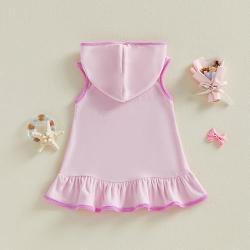 Image of Toddler Little Girl Swim Cover Up Beach Towel Coverup Bathing Suit Cover Ups Swimsuit Summer Baby Beach Essentials