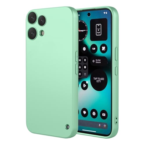 Image of for Nothing Phone (3a) Lite 5G Case Liquid Silicone Feel Soft TPU Protective Phone Cover - Matcha Green