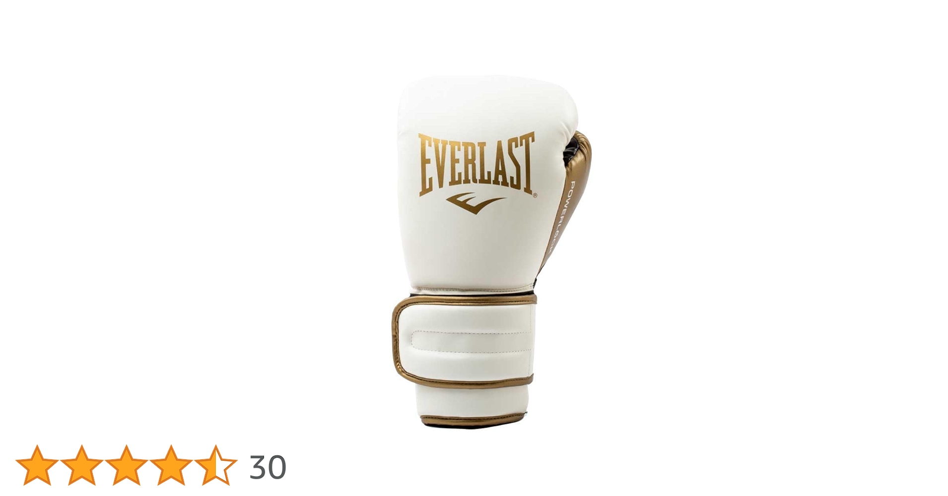 Everlast エバーラストPowerlock 12 0Z Everlast Powerlock2 Boxing Gloves White/Gold 12oz - Enhanced