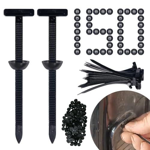 150 Stück Universal Kabelbinder-Verschluss, Kabelbinderhalter Für Reparaturen, UV-beständige Nylon Halterung, Universell Einsetzbar für Auto, Haushalt, Reparatur, Maschinen