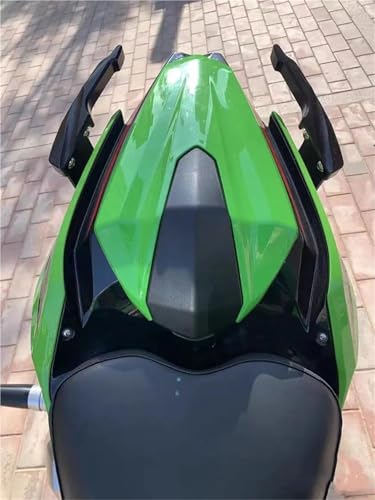 Capot de siège passager Ninja 400 et Z400 look carbone vert - 3