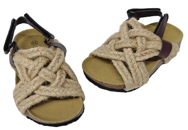 Kids Rope Sandals, Breathable, Comfortable, Outdoor, Non-Slip, Hook and Loop Closure2